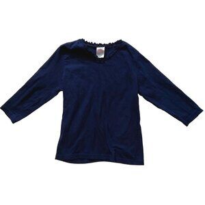 Simply Basic  3/4 sleeves blue top‎ Girls 10/12